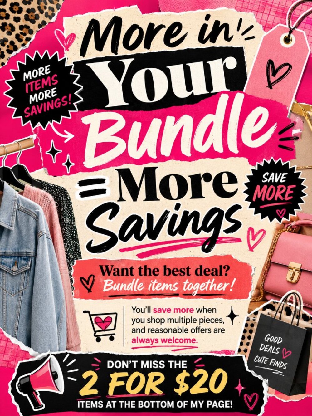 Bundle any 2 items marked with ✨ for $20!